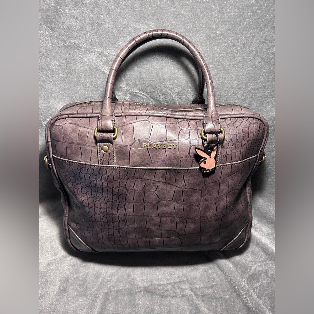 VTG Playboy Faux Embossed Leather Laptop Case